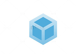几何立体logo矢量图
