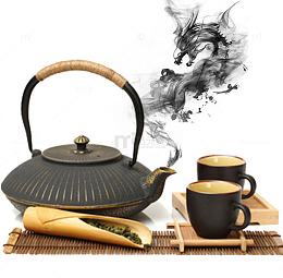 中国风茶壶