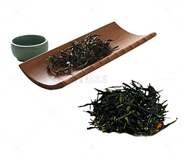 竹子上的安化黑茶图片素材