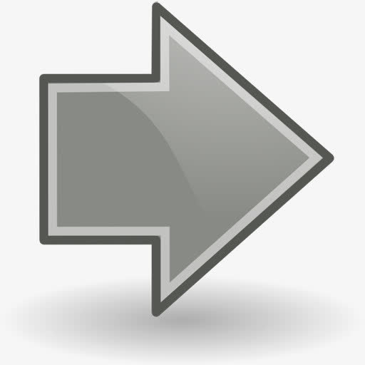 灰色的右箭头图标