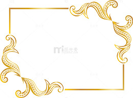 长方形边框花纹
