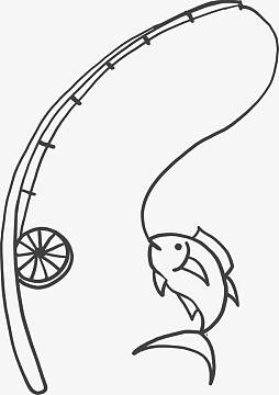 卡通简笔画鱼钩图案(2133x2133)png手绘涂鸦鲸鱼(600x600)png国画锦