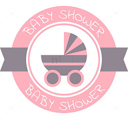 粉色baby标签