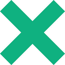 绿色创意叉叉对勾