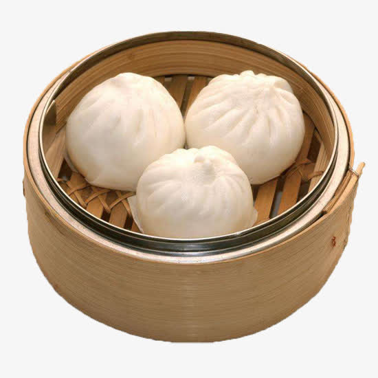 蒸笼白皮叉烧包