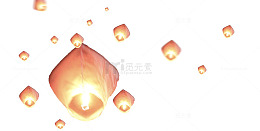 孔明灯背景