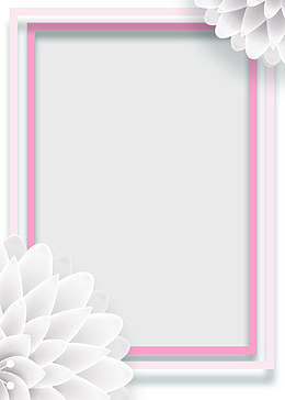 简约立体白花边框纹理
