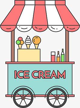 png卡通超市购物的女孩png黄色爆米花推车png棉花糖手推车aipng卡通