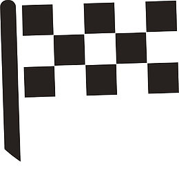 矢量抽象出发终点旗帜