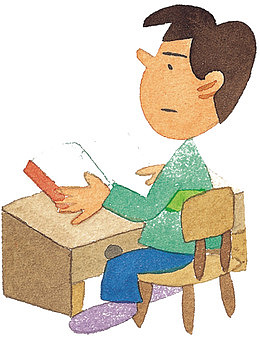 人物学习插画