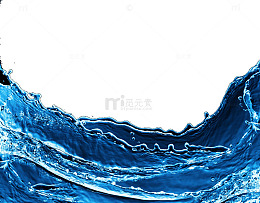 蓝色海水
