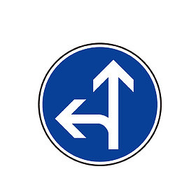 交通标志圆形蓝色图案