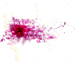 奇幻炫彩树叶植物背景矢量素材