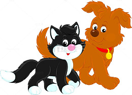 小狗与小猫起走