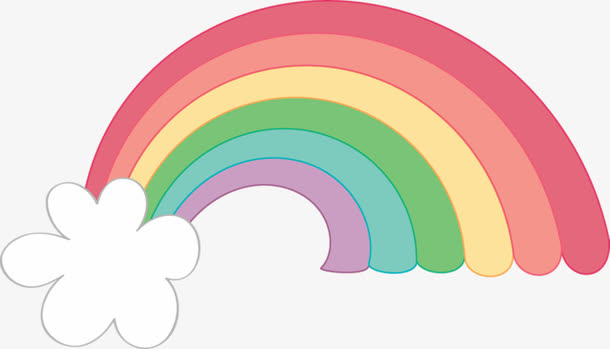 手绘彩虹素材免费下载_觅元素