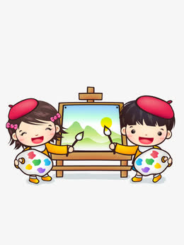 绘画小人设计元素_绘画小人免抠素材_觅元素51yuansu.com