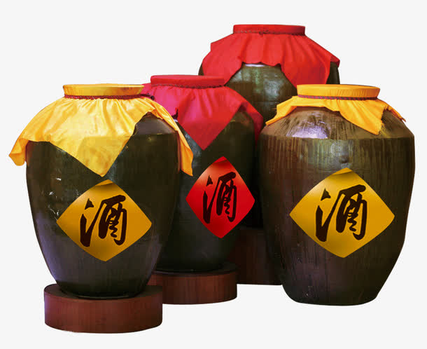 酒坛实物图素材免费下载_觅元素
