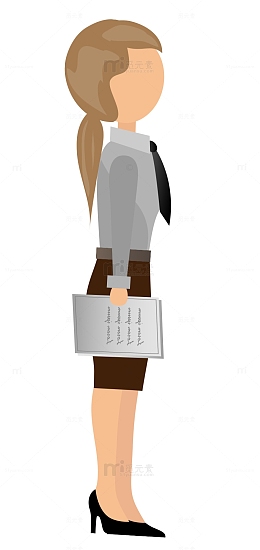 公司白领女性职员人物