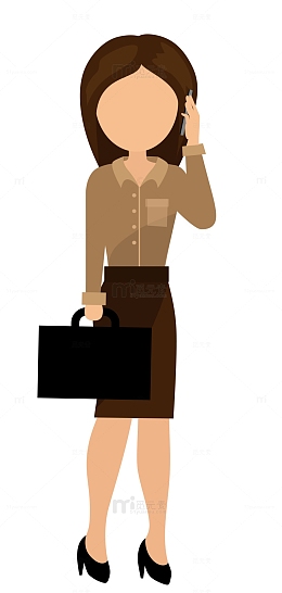 正在打电话的女性