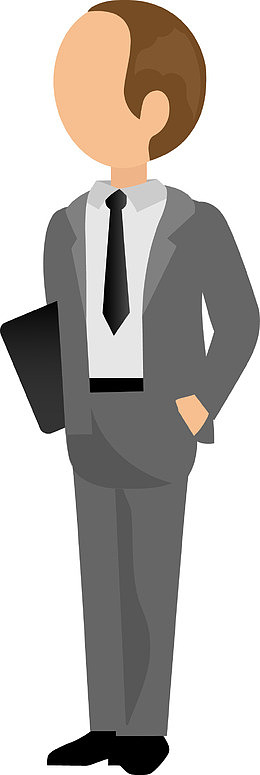职场销售成年人人物矢量图