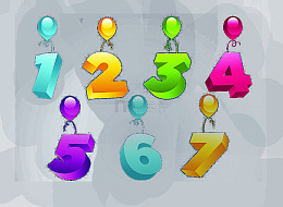 带气球立体1234567