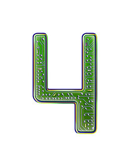 电路板字母数字4