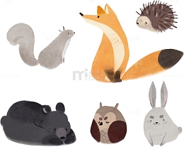 毛茸茸的小动物