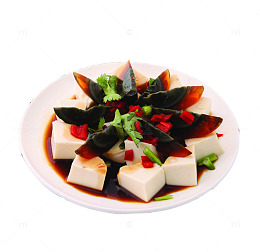 豆腐松花皮蛋
