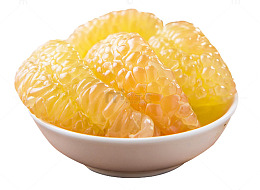 黄色柚子肉柚子罐头