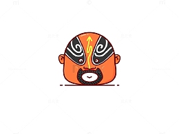 京剧脸谱手绘