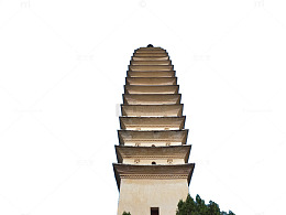 仰视三塔风景