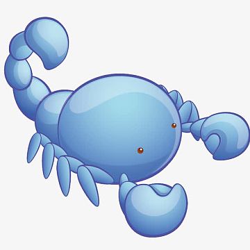 蝎子png卡通天蝎座可爱风格素材png进口新西兰羊肉png火锅食材羊蝎子