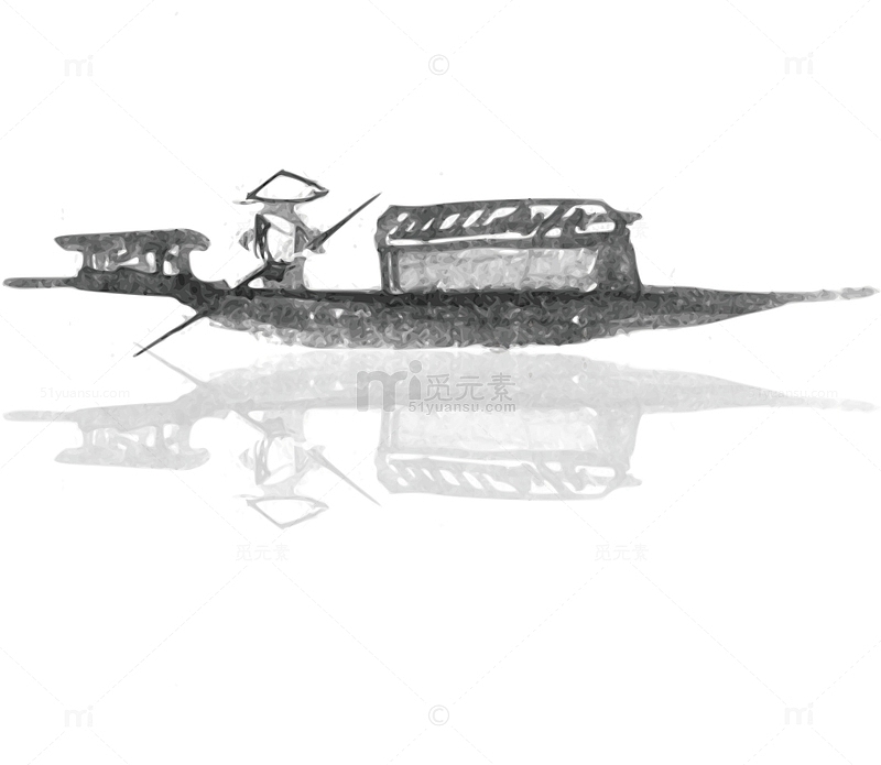 渔夫划船