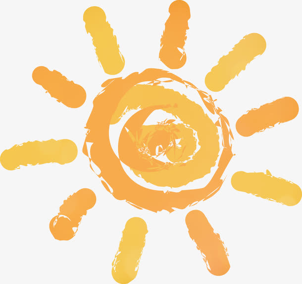 矢量手绘卡通太阳