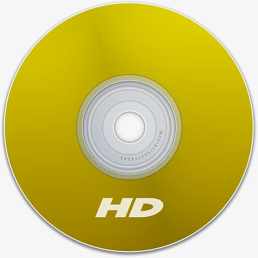 HD黄色的CDDVD盘磁盘保存极端媒体
