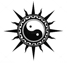 太极太阳黑白