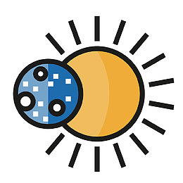 太阳和地球图标