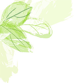 绿色墨迹花纹