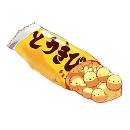小鸡糖果手绘素材图片
