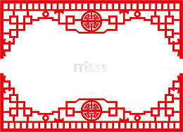 中国风边框png矢量素材