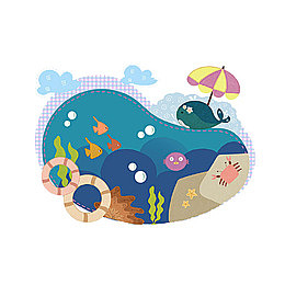 卡通海底世界