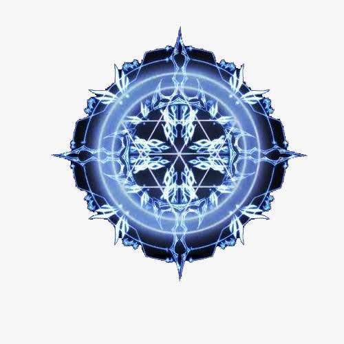 蓝色玄光魔法阵