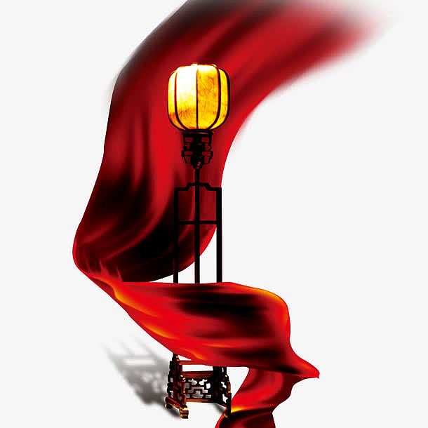 中国风红色丝绸灯笼