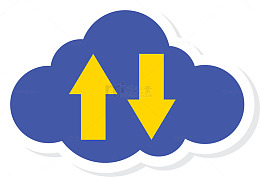 数据上传下载贴纸