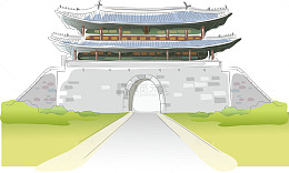 矢量古代城楼素材