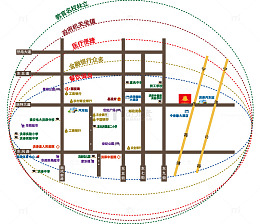矢量城市规划区位图