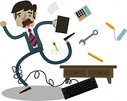 工作一团糟的公务员