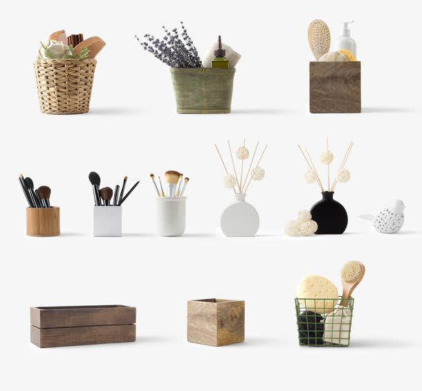 简约装饰家居生活用品素材免费下载_觅元素