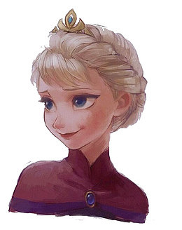 美丽彩绘优雅冰雪女王