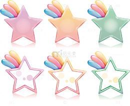 五彩星星分类标签
